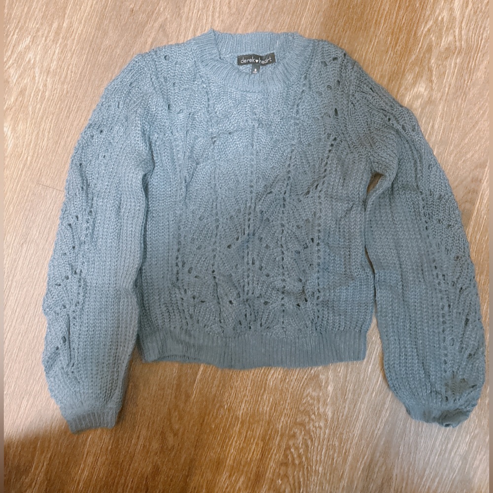 Derek Heart Women's blue Knit Sweater